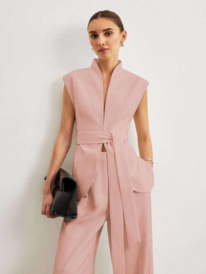 Belted Peplum Top