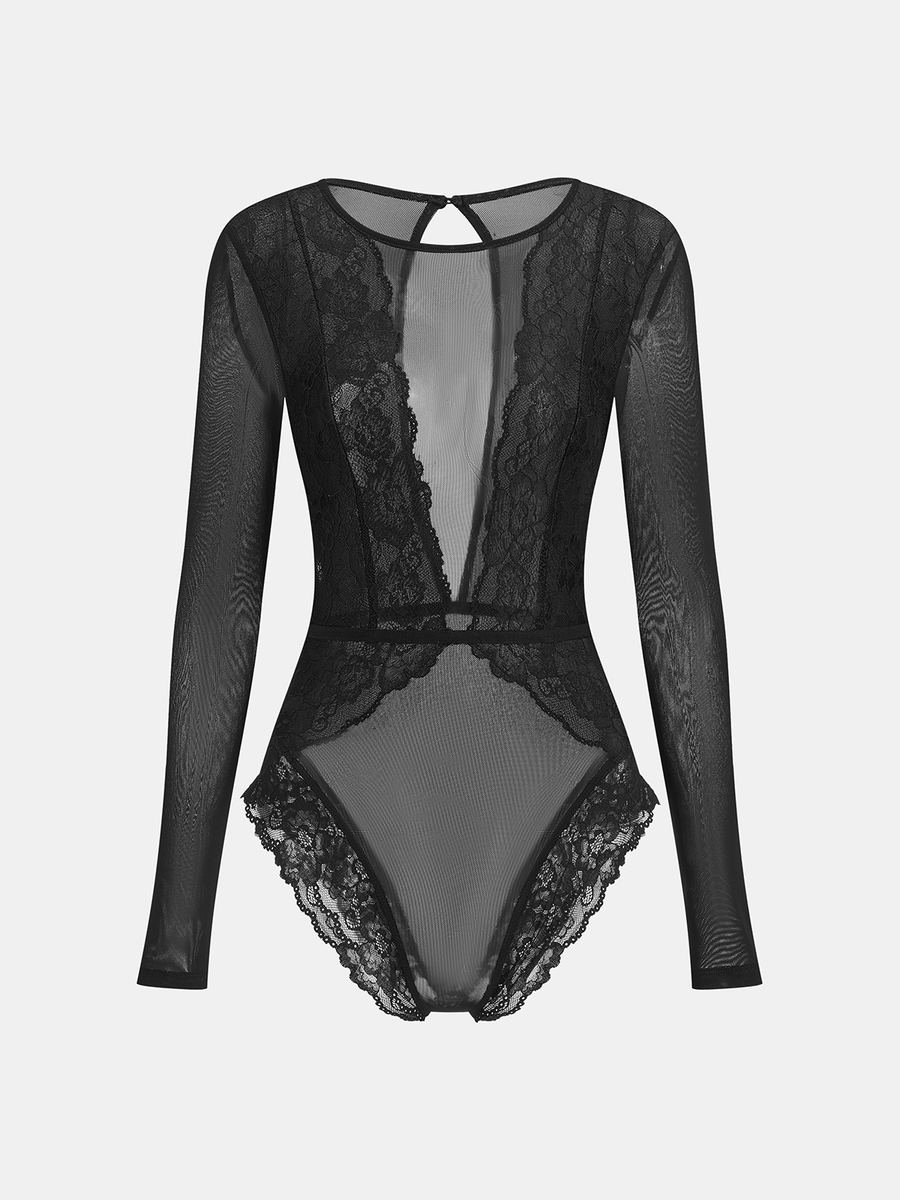 Noir Élise Lace Bodysuit