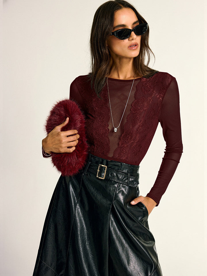 Noir Élise Lace Bodysuit