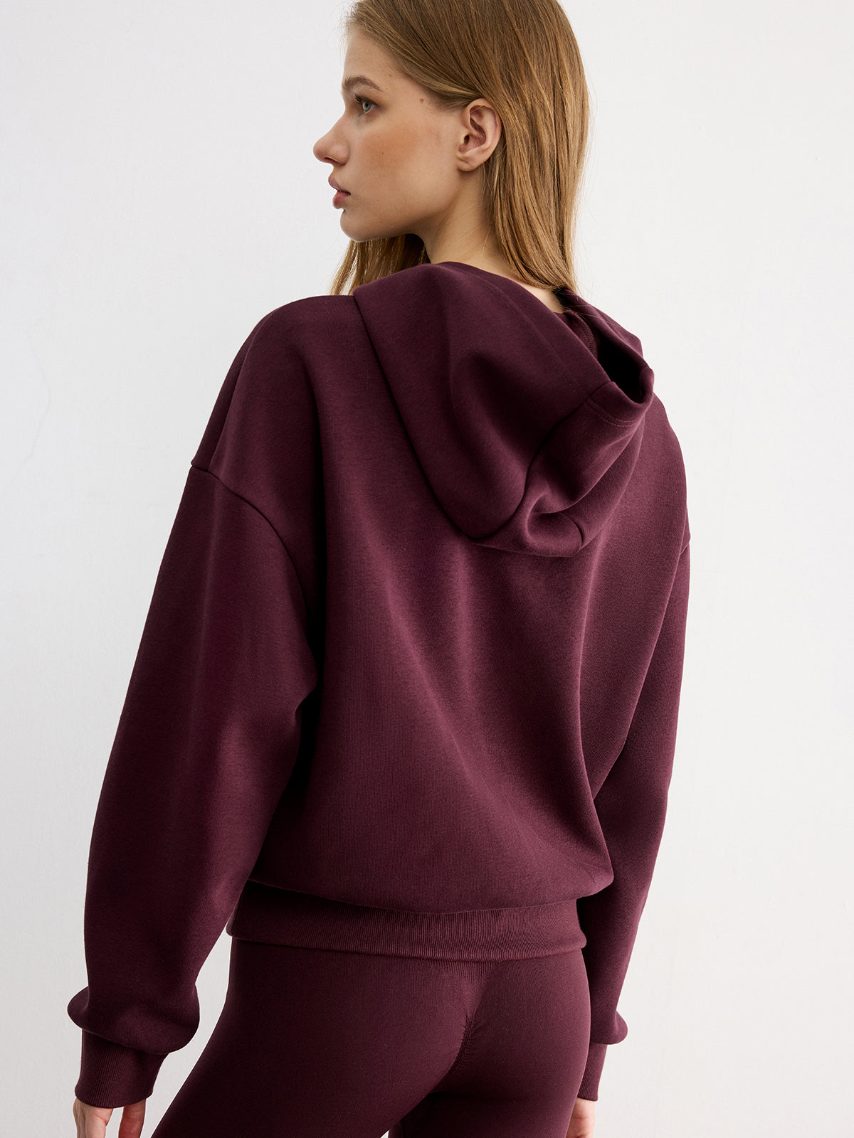 Letter Embroidered Loose Hoodie