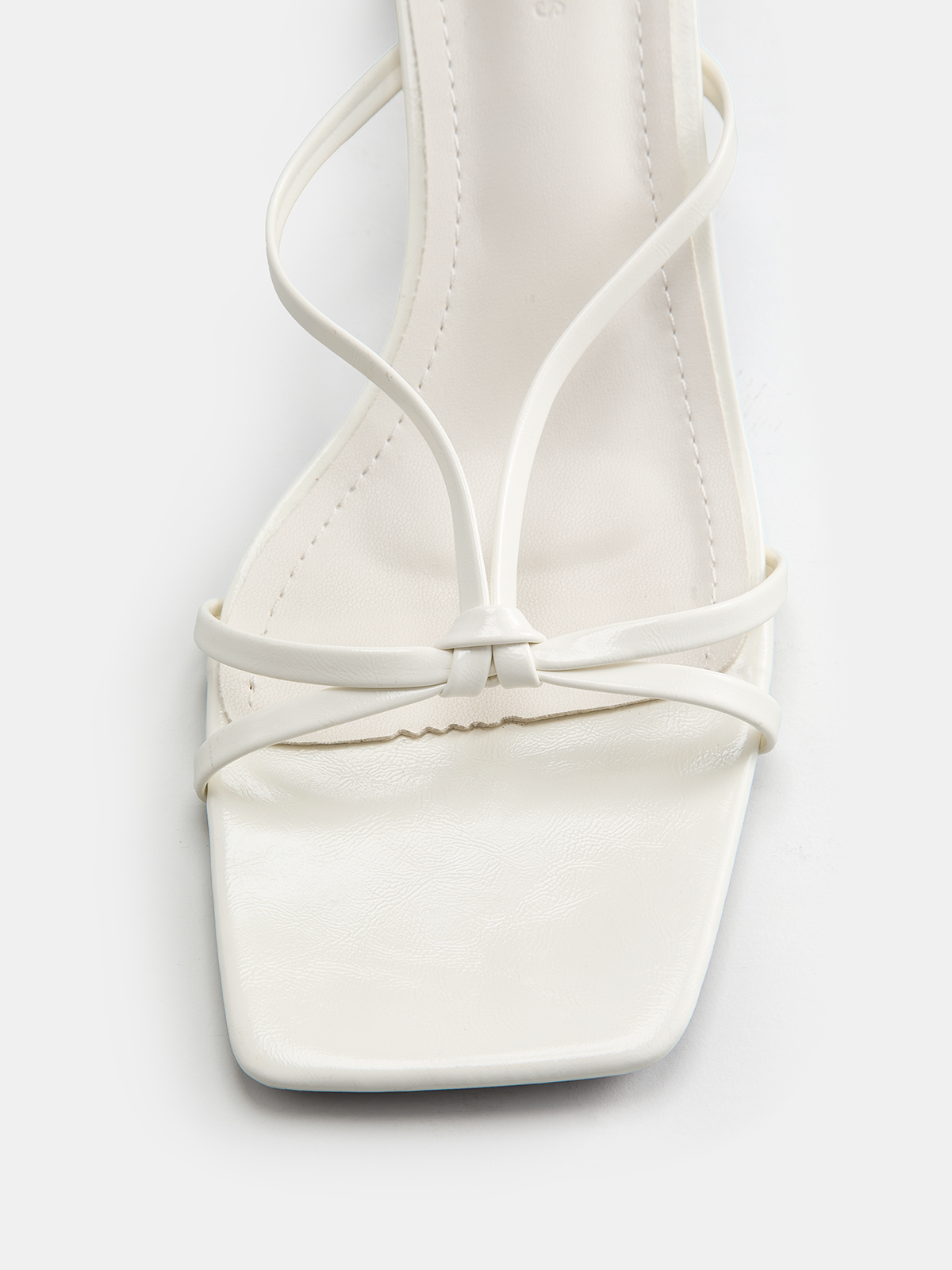 Square Toe Kitten Heel Mule Sandals